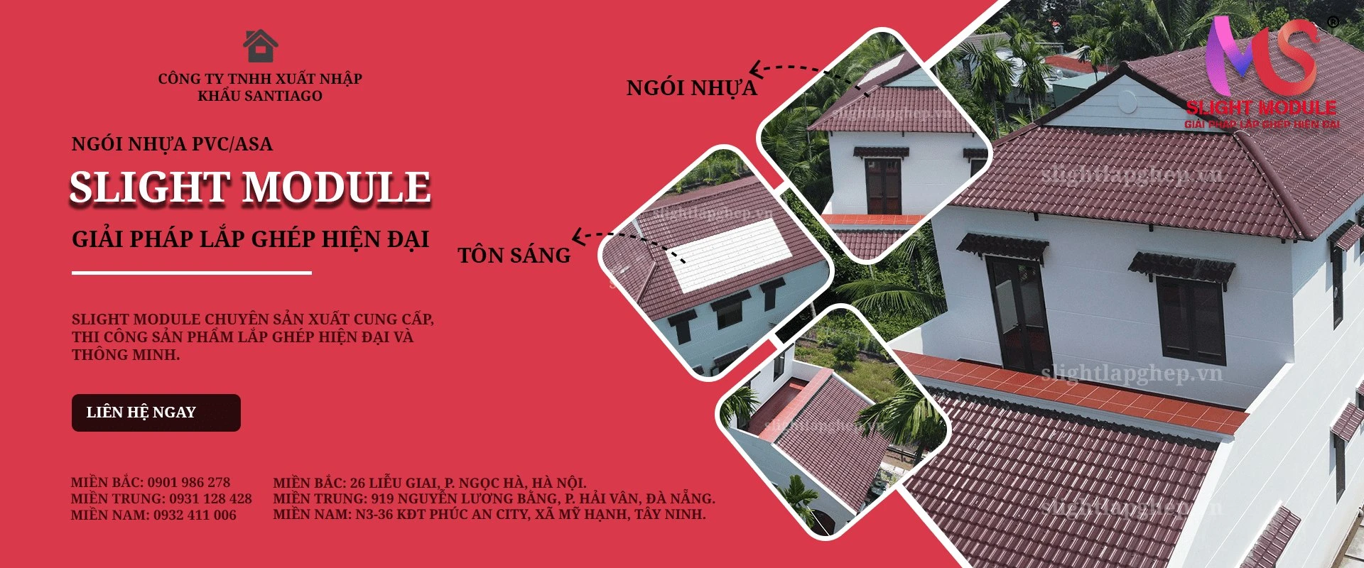 Ngói Nhựa PVC/ASA Santiago