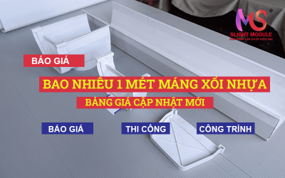 Máng Xối nhựa bao nhiêu tiền 1 mét?