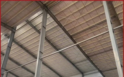 Xà gồ composite cho trại gà, trại heo: chọn cỡ theo bước kèo