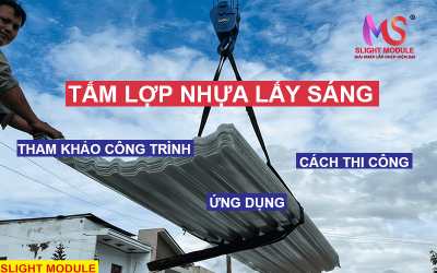 [Mẫu] Mái lợp Tôn Nhựa trong suốt giúp lấy sáng cho mái nhà.