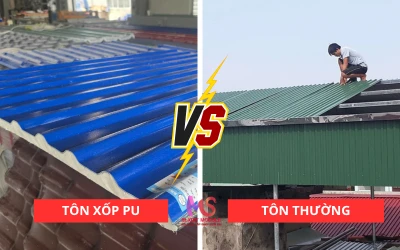 Nên dùng tôn PU hay tôn thường?