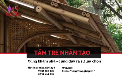 Tấm tre nhân tạo - giải pháp lắp ghép thông minh