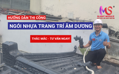 Thi công ngói nhựa ÂM DƯƠNG - đơn giản chuẩn quy trình.