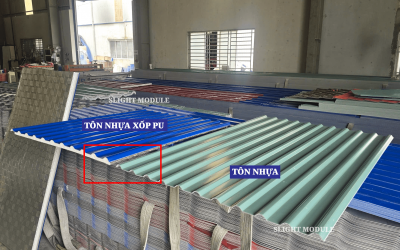 Tôn nhựa xốp PU là gì? Cấu tạo và Công trình thực tế!