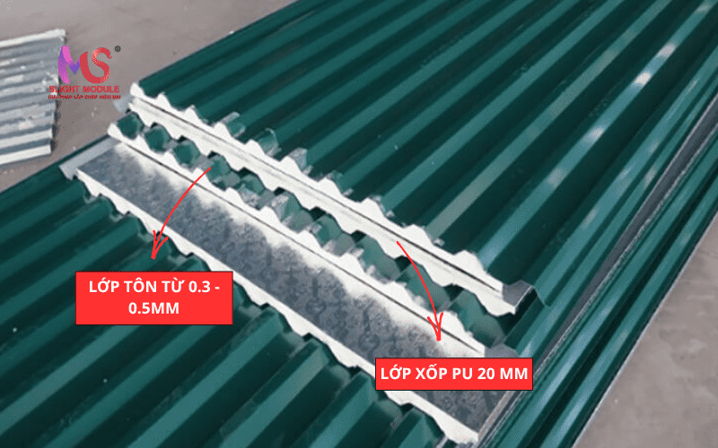 ưu nhược điểm Tôn 3 lớp cách nhiệt