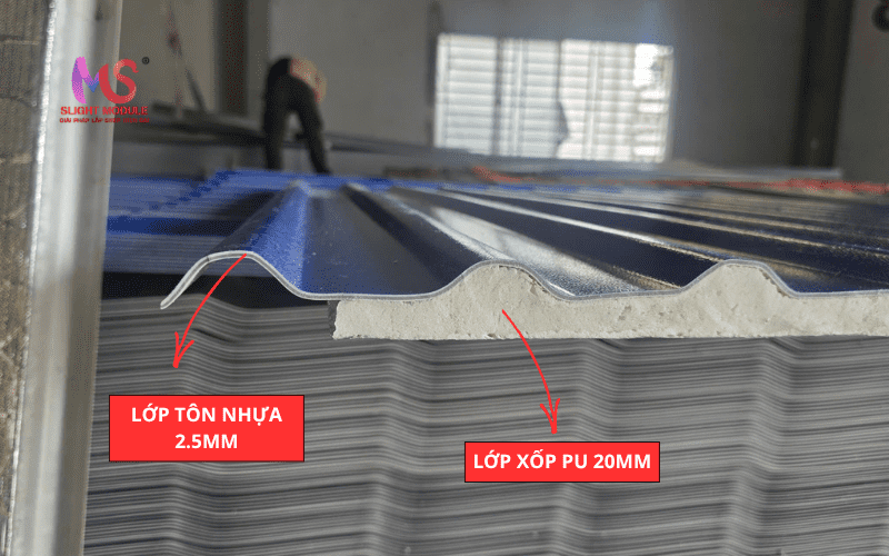 ưu nhược điểm Tôn nhựa xốp PU