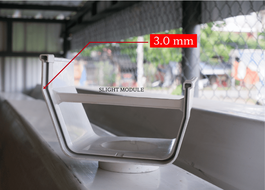 Độ dày chuẩn máng thoát nước nhựa PVC
