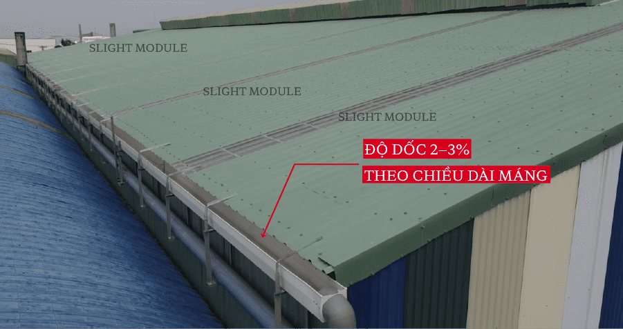 Độ dốc chuẩn Máng thoát nước mưa Santiago