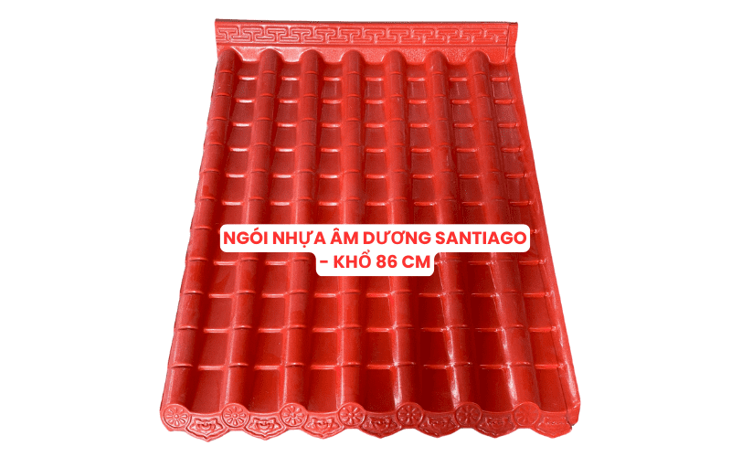 Giá Ngói nhựa Âm Dương Santiago khổ 86cm