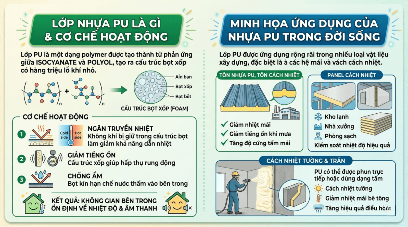 Ứng dụng Lớp nhựa PU trong đời sống