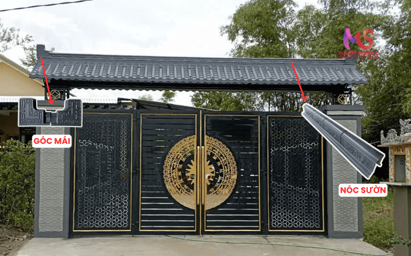 Thi công Ngói nhựa Trang trí phong cách Nhật Bản.