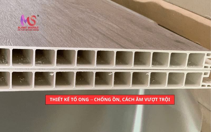 Thiết kế tổ ong chống ồn hiệu quả.