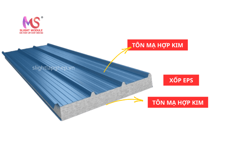 cấu tạo tôn xốp eps